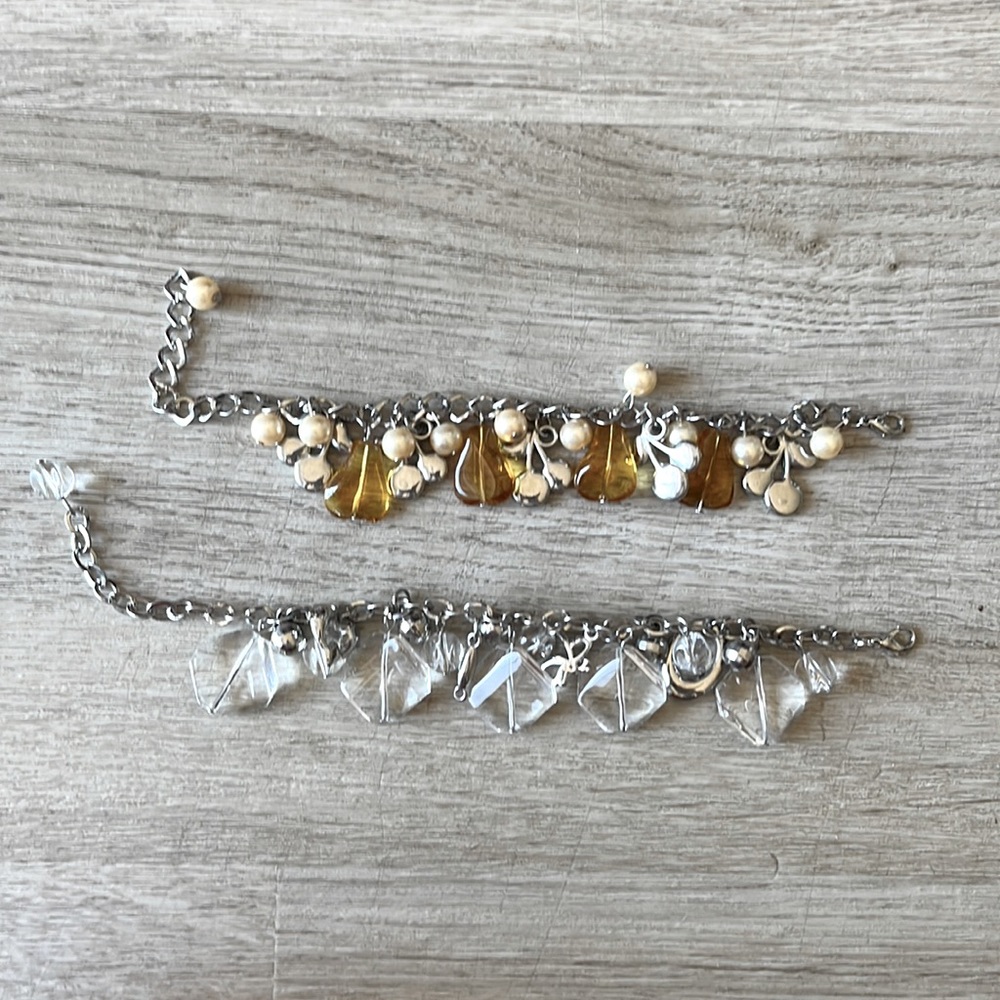 2 charm bracelets